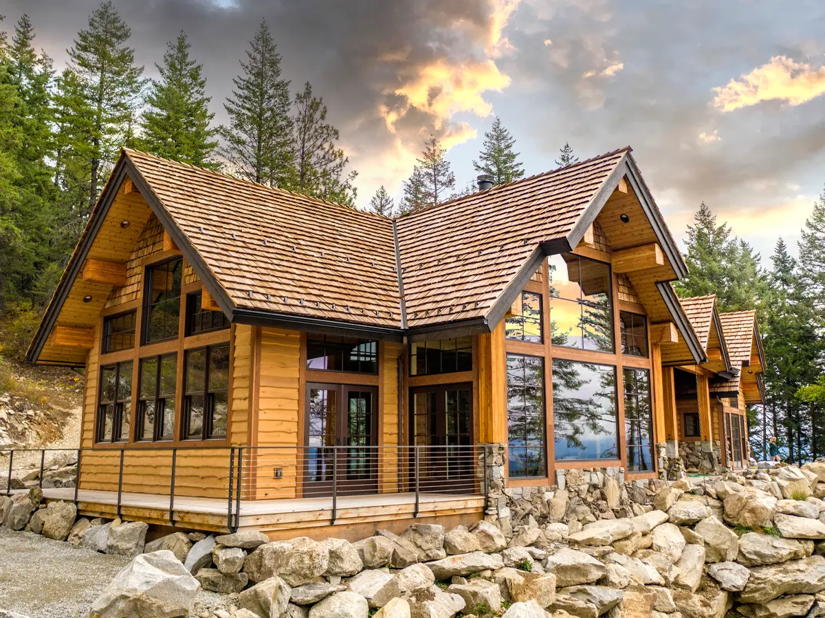 Mountain retreat surrounded by North Idaho forest
